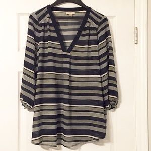 Loft— flowy striped blouse